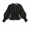 Budget 🌟 Chelsea & Violet Big 🛒 Girls 7-16 Woven Lace Trim Blouse Black ⌛ -Chelsea Violet Sales unnamed file 723
