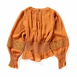 Budget 🌟 Chelsea & Violet Big 🛒 Girls 7-16 Woven Lace Trim Blouse Black ⌛ -Chelsea Violet Sales unnamed file 726