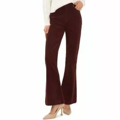 Flash Sale ✔️ Chelsea & Violet High Rise 5-Pocket Stretch Corduroy Flare ✔️ Jeans Merlot 🎉