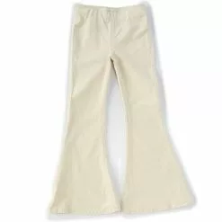 Budget ⌛ Chelsea & Violet Girls Big Girls 7-16 Pull-On Corduroy Flared Pant Ivory 🥰
