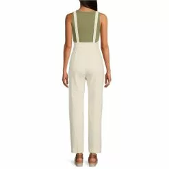 Best reviews of 🥰 Chelsea & Violet Sleeveless Square Neck Straight Leg Denim Jumpsuit Toasted Ivory 🎁 -Chelsea Violet Sales unnamed file 777