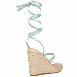 Best deal 😉 Chelsea & Violet Mariah Ankle Wrap Wedge Sandals Black ✨ -Chelsea Violet Sales unnamed file 782