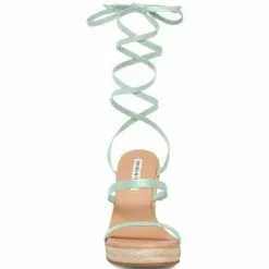 Best deal 😉 Chelsea & Violet Mariah Ankle Wrap Wedge Sandals Black ✨ -Chelsea Violet Sales unnamed file 784