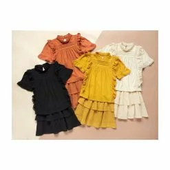 Discount ✨ Chelsea & Violet Big ⌛ Girls 7-16 Lace Inset Pleated Ruffle Mock Neck Top Yellow 😀 -Chelsea Violet Sales unnamed file 796