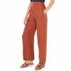 Budget 🤩 Chelsea & Violet Woven Straight Leg Pocketed High Waisted Pants Copper Brown ✨ -Chelsea Violet Sales unnamed file 813