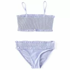 Cheap โ Chelsea & Violet Big โ Girls 7-16 Smocked Two-Piece Family Matching Swimsuit Periwinkle ๐