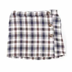 Best Sale ⌛ Chelsea & Violet Little Girls 2T-6X Plaid A-Line Skirt Taupe Plaid ✨