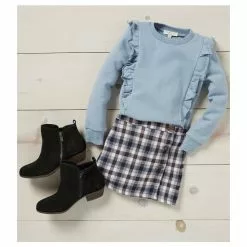 Best Sale ⌛ Chelsea & Violet Little Girls 2T-6X Plaid A-Line Skirt Taupe Plaid ✨ -Chelsea Violet Sales unnamed file 833
