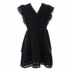 New 🎉 Chelsea & Violet Big Girls 7-16 Lace Detail Ruffle Tiered Dress Light Clay 👍 -Chelsea Violet Sales unnamed file 836