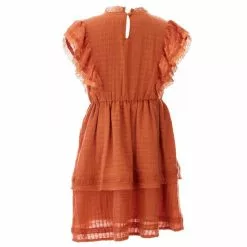 New 🎉 Chelsea & Violet Big Girls 7-16 Lace Detail Ruffle Tiered Dress Light Clay 👍 -Chelsea Violet Sales unnamed file 839