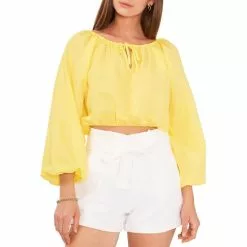 New ✔️ Chelsea & Violet Linen Tie Round Neck Long Raglan Sleeve Elastic Hem Crop Top Buttercup ⭐ 12 New ✔️ Chelsea & Violet Linen Tie Round Neck Long Raglan Sleeve Elastic Hem Crop Top Buttercup ⭐ -Chelsea Violet Sales unnamed file 859