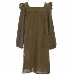 Promo โจ Chelsea & Violet ๐ Girls Big Girls 7-16 Woven Flutter Sleeve Pocketed โญ Dress Forest โญ