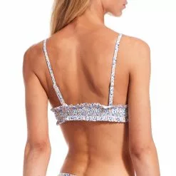 Best Pirce 👍 Chelsea & Violet ☀️ Summer Romance Smocked Bralette Swim Top & Smocked Side Swim Bottom 2-Piece Set Multi 😉 -Chelsea Violet Sales unnamed file 868