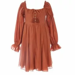 Discount ⌛ Chelsea & Violet 👍 Girls Big Girls 7-16 Mixed Media Puff Sleeve Smocked Back Dress Black 🔥 -Chelsea Violet Sales unnamed file 883