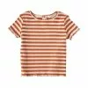 Best deal ✔️ Chelsea & Violet Baby Girls 12-24 Months Striped Short Sleeve Lettuce Edge Ribbed Knit Tee Rust Stripe 💯 -Chelsea Violet Sales unnamed file 887