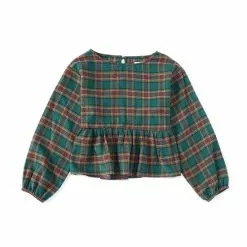Best reviews of 🎉 Chelsea & Violet Girls Big Girls 7-16 Plaid Long Sleeve Baby Doll Top Multi 🔥