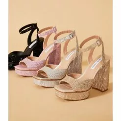 Deals 🎉 Chelsea & Violet Cora Rhinestone Embellished Platform Dress Sandals Gold 🎉 -Chelsea Violet Sales unnamed file 90