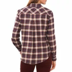 Top 10 🔔 Chelsea & Violet Plaid Print Long Sleeve Button Front Shirt Ivory Multi 🛒 -Chelsea Violet Sales unnamed file 925