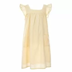 Brand new ๐ฏ Chelsea & Violet Big Girls 7-16 Woven Flutter Sleeve ๐ Dress Light Yellow โค๏ธ