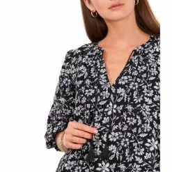Budget 👍 Chelsea & Violet Long Raglan Volume Sleeve Split V-Neck Floral Print Mini Dress Somerset Dye 🔥 -Chelsea Violet Sales unnamed file 962