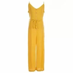 Cheapest ⌛ Chelsea & Violet 🎉 Girls Big ❤️ Girls 7-16 Sleevless V-Neck Tie-Waist Jumpsuit Pink ⌛ -Chelsea Violet Sales unnamed file 972