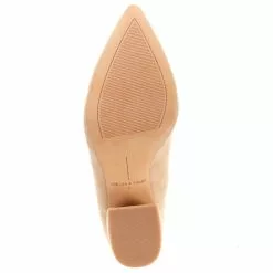 Best Pirce ⌛ Chelsea & Violet Rubi Suede Pointed Toe Dip Ankle Booties Sand ⭐ -Chelsea Violet Sales unnamed file 99