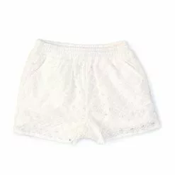 Chelsea Violet Sales 21 Best deal โจ Chelsea & Violet ๐ Girls Big Girls 7-16 Smocked Waist Eyelet Short White ๐